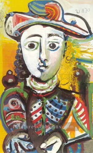 Jeune fille assise 1970 cubisme Pablo Picasso Peintures à l'huile